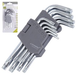 ZESTAW KLUCZY IMBUSOWYCH TORX KLUCZ IMBUSOWY IMBUS T10-T50 130mm 9szt
