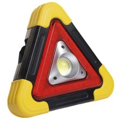 TRÓJKĄT OSTRZEGAWCZY LED LATARKA LAMPA LAMPKA Power Bank SOLARNY