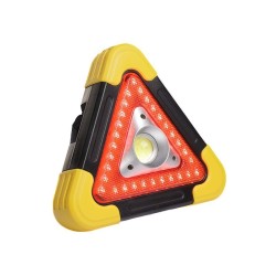TRÓJKĄT OSTRZEGAWCZY LED LATARKA LAMPA LAMPKA Power Bank SOLARNY