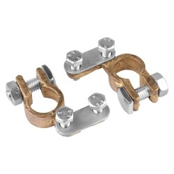 KLEMY ZACISKI AKUMULATORA MOSIĘŻNE SKRĘCANE NA ŚRUBY 600A kpl 2szt