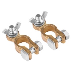 KLEMY ZACISKI AKUMULATORA MOSIĘŻNE SKRĘCANE ZACISK MOTYLKOWY 600A kpl 2szt