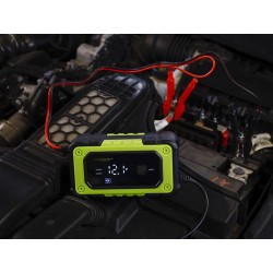 PROSTOWNIK SAMOCHODOWY AUTOMATYCZNY Z FUNCKJĄ NAPRAWY AKUMULATORA 12V 120Ah