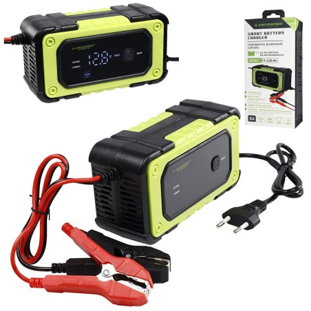 PROSTOWNIK SAMOCHODOWY AUTOMATYCZNY Z FUNCKJĄ NAPRAWY AKUMULATORA 12V 120Ah