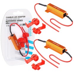 2x REZYSTOR OPORNIK CANBUS OSZUKIWACZ LED 8 OHM 50W