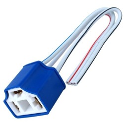 KOSTKA H4 CERAMICZNA GNIAZDO OPRAWA ŻARÓWKI Z PRZEWODAMI PROSTA H4 1 szt.