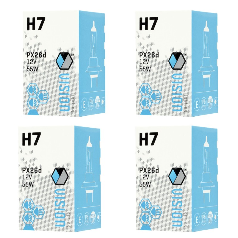 4x ŻARÓWKA VISION ŻARÓWKI E4 55W 12V H7