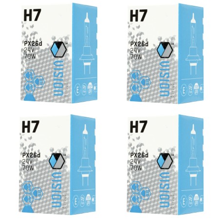 4x ŻARÓWKA VISION E4 70W 24V H7