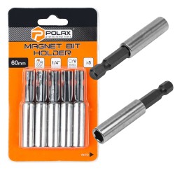 5x UCHWYT KOŃCÓWKA PRZEDŁUŻKA MAGNETYCZNA DO BITÓW 1/4 60mm