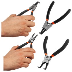 SZCZYPCE DO PIERŚCIENI SEGERA WYGIĘTE WEWNĘTRZNE I ZEWNĘTRZNE 150mm 2szt