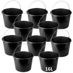 10x WIADRO BYDOWLANE GOSPODARCZE PLASTIKOWE 16L