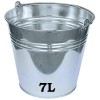 WIADRO METALOWE OCYNKOWANE 7L