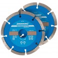 TARCZA DIAMENTOWA DO PRZECINANIA SPOIN, 2 SZT. ( 115 X 22,23 MM, 2 SZT., SEGMENTOWA OBRĘCZ)
