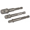 ADAPTER DO KLUCZY NASADOWYCH 3 SZT. 1/4" 3/8" ORAZ 1/2"