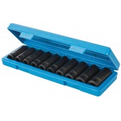 ZESTAW METRYCZNYCH NASADEK UDAROWYCH SZEŚCIOKĄTNYCH 1/2", 10 SZT. (10-22 MM)