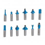 ZESTAW FREZÓW TCT 12 MM ( 12 SZT )