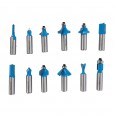 ZESTAW FREZÓW TCT 12 MM ( 12 SZT )